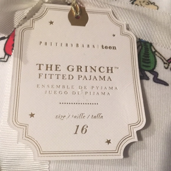 🎄Pottery Barn🎄The Grinch Fitted Pajama Set(Size 16 remaining) - Picture 6 of 8
